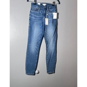 Good American Good Waist Crop Jeans 00/24 Women’s High Rise Skinny 26” NWT